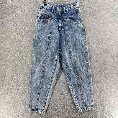 Vintage Sunset Blues Jeans Juniors Petite Blue Aced Wash Baggy Taped  Rigid