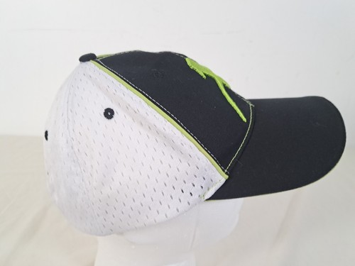 MHX Custom Fishing Rods Baseball Cap Mesh Black Adjustable White Embroidered NEW - Picture 8 of 14