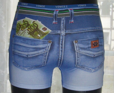 BOXERSHORTS Unterhose EURO Jeans Geld Hipster Baumwolle S M L XL XXL 2XL Neu