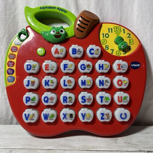 Little Smart Vtech Alphabet Apple ABCs Sounds Music Letters Learning Pad Toy - Afbeelding 1 van 6