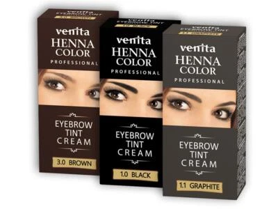 Wimpern und Augenbrauenfarbe Venita Augenbrauen Farbe Eyebrow Tint Cream 30 g