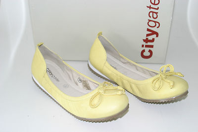Citygate Damenschuhe Gr. 36 gelb . Leder - TR Sohle