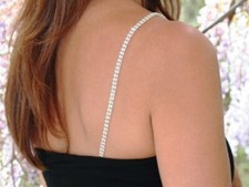 100 Rhinestone Adjustable BRA STRAP - BRAND NEW