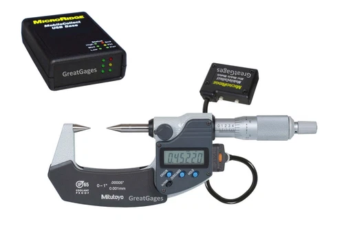 342-361-30 Mitutoyo Point Micrometer 1" to PC Wireless Package