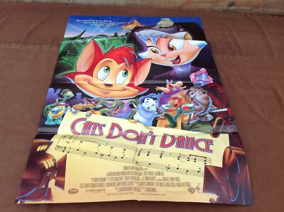 1997 Cats Don't Dance Original Movie House Full Sheet Poster