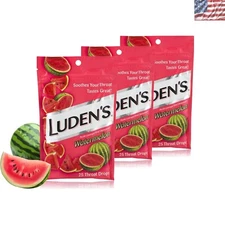 Instant Relief: Luden's Watermelon Throat Drops in Convenient Resealable Bags