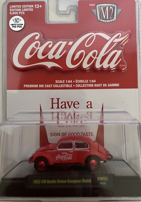 Modèle Réduit VW Beetle DeLuxe USA 1953 - Coca Cola - Échelle 1:64 - M2 Machines
