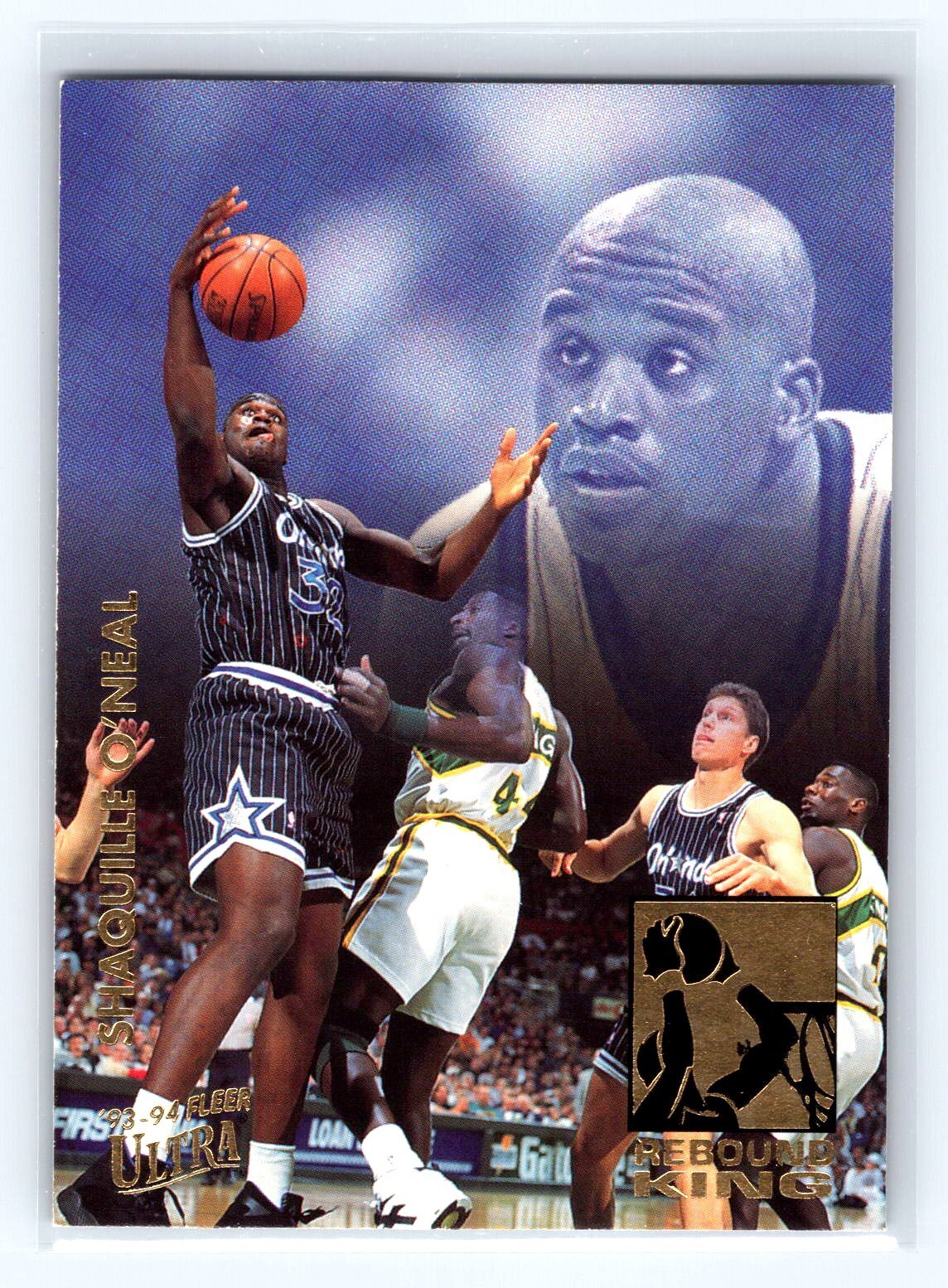 1993-94 Fleer Ultra Rebound Kings #9 Shaquille O'Neal Orlando Magic