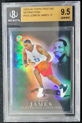 2003 Topps Pristine Refractor LeBron James RC /149 BGS 9.5 (10, 3x 