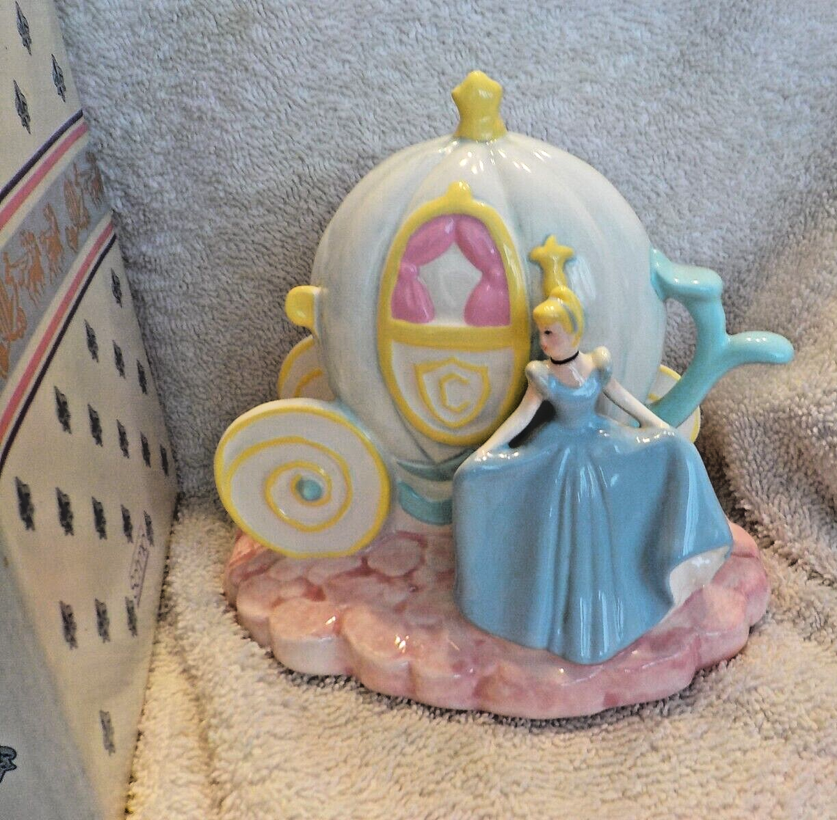 【 Schmid 】Disney シンデレラ の置物 Schmid Walt Disney Cinderella & Pumpkin Carriage Princess original