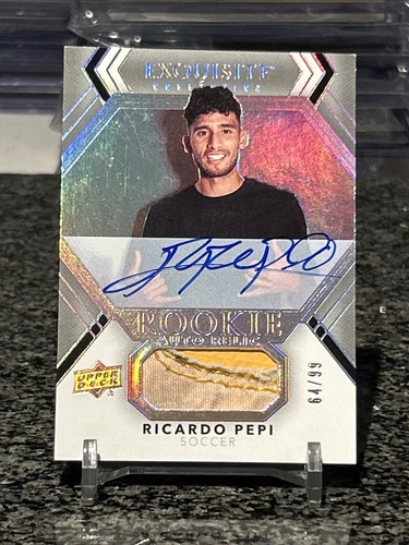 2022 UD Exquisite Collection Ricardo Pepi Rookie RC Relic Auto Rare SSP /99!!!