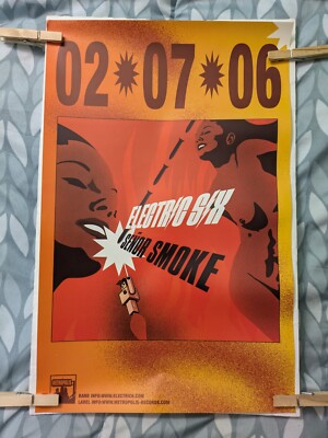 Electric Six 6 - Senor Smoke 11'' x 17'' CD Album Promo Poster
