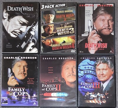 Death Wish/Family of Cops DVD Charles Bronson 8 Film Movie