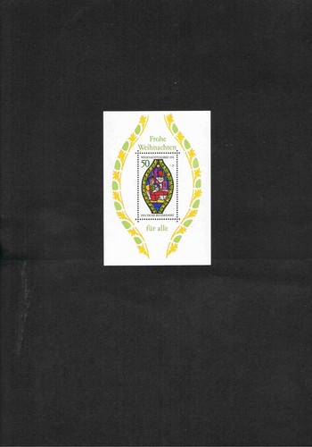 West Germany Block 13 "Christmas-Mary Window" MNH, Excellent Condition!!! X