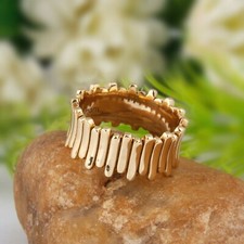Hammered Ring Jewelry Items Handmade Multi Connected Gold Sticks Rings