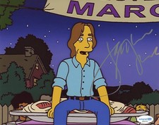Jackson Browne Sihned 8x10 Photo The Pretender Simpsons ACOA