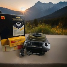 Excellent Kodak Medalist AF Carousel Slide Projector W Box, Tray, Lens  Remote