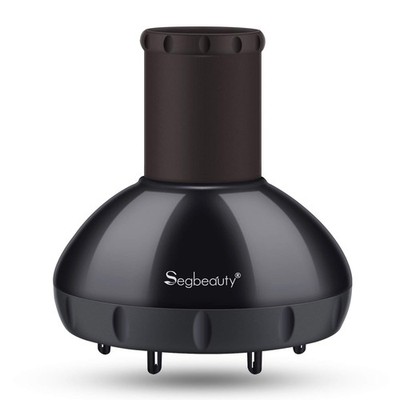 Segbeauty Hair Diffuser for Curly Hair, Deep Bowl Black, 1.57''-1.97'' Nozzle