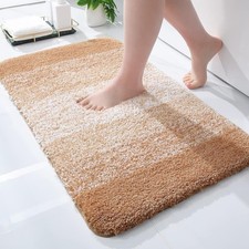 smiry Microfiber Bath Mat, 40 x 60 cm, Non-Slip Super Absorbent Bathroom Mat, E
