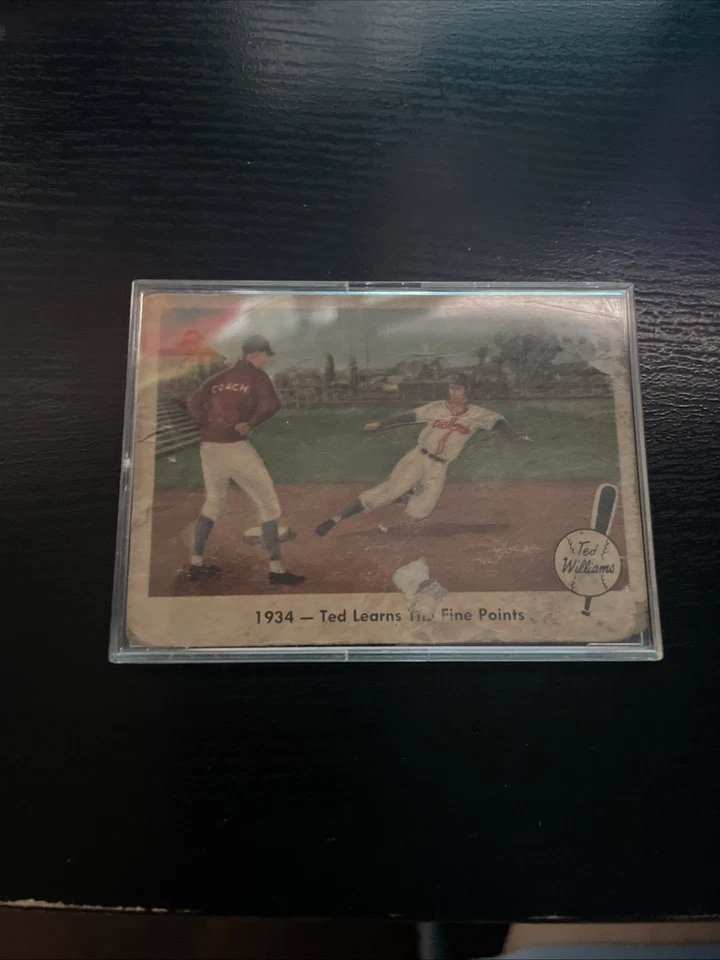 (2) Vintage Baseball Sports Card lot - Ted Williams- 1959 Rare Collectible - Image 3 of 4