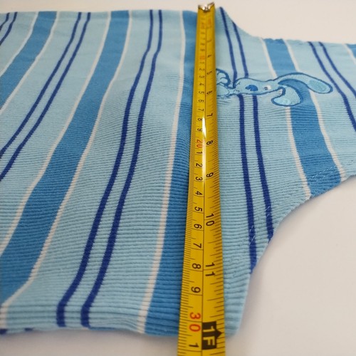 Blues Clues Halter Crop Top Stripes Sz Youth XL Womens XS Kidcore Y2K FLAWS - Picture 10 of 12