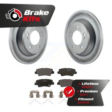 Rear Coated Disc Brake Rotors And Ceramic Pads Kit For 2014-2017 Kia Rondo