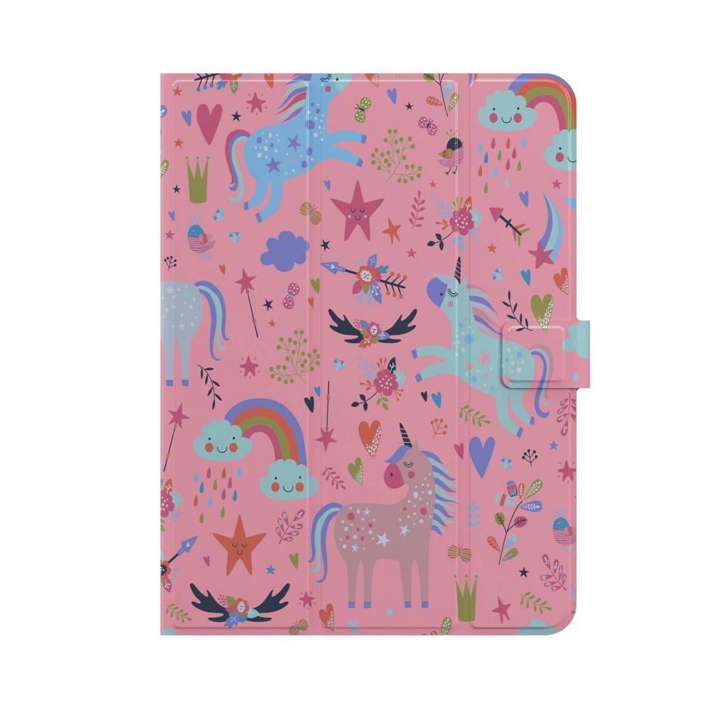 GEMS Kids Unicorns Universal Tablet Case Peach Orange Fits Up to 11"