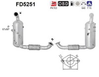 DPF RußPartikelfilter Dieselpartikelfilter AS FD5251 Cordierit FüR Ford Tourneo