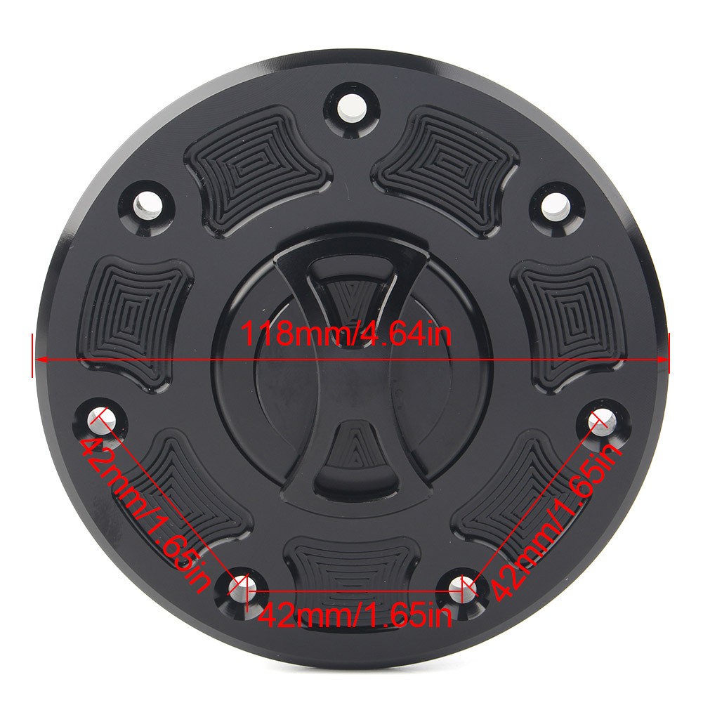 Fuel Gas Tank Cap Cover fits for Kawasaki NINJA 500 ZX-6 ZX-7 ZX-9
