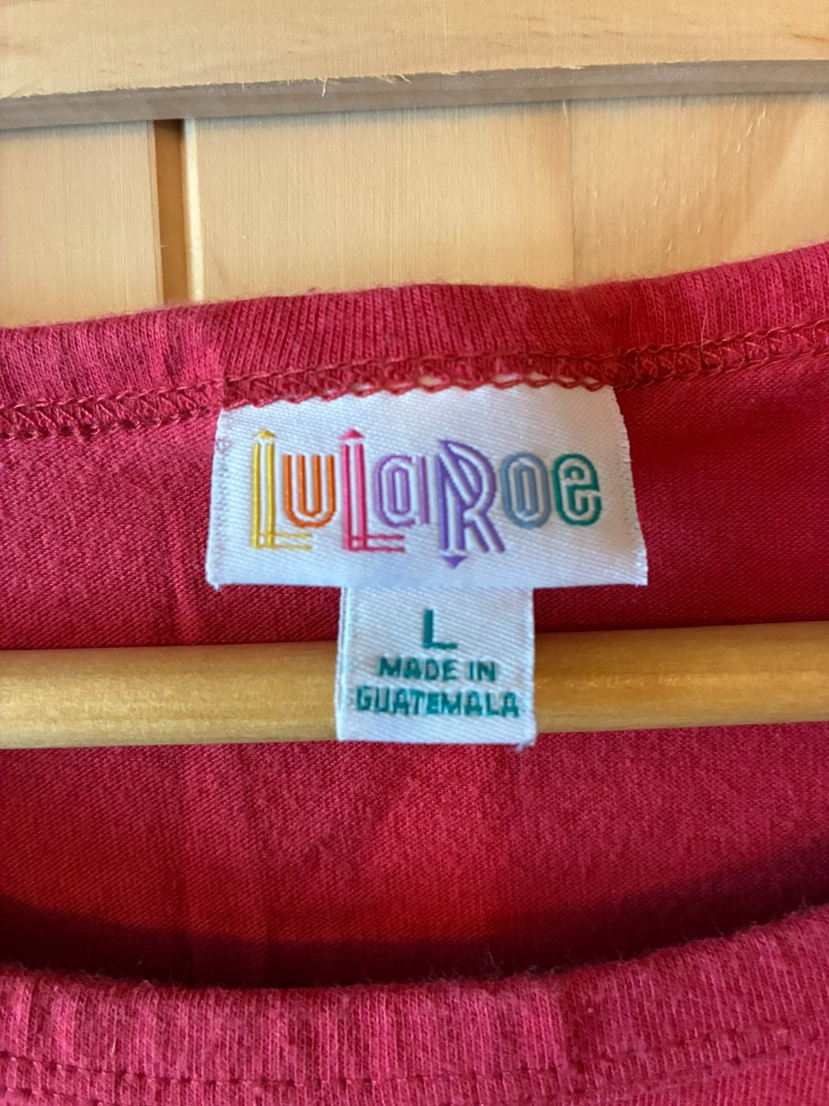 Lularoe Julia Bodycon Mid-length Solid Red Dress … - image 4