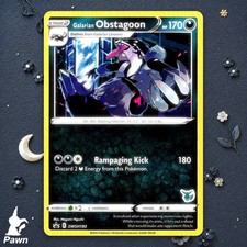 Galarian Obstagoon SWSH193/307 SWSH Black Star Promo Pokemon TCG Card Darkness