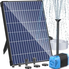 Antfraer Solar Water Pump, 12W Solar Powered Water Pump with Water Shortage P...