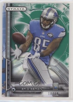 2014 Topps Strata Rookie Emerald 10/10 Eric Ebron #166 Rookie RC 0b5