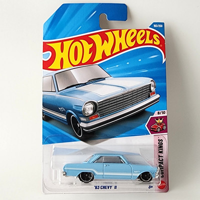 Hot Wheels 63 Chevy II Blue #193 Basic Mainline 2026 Case J/K (In-Stock) New