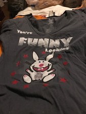 Jim Benton Happy Bunny You're Funny Looking Y2K T-shirt