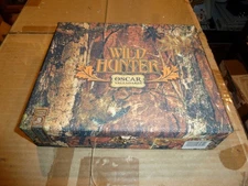 Wood Cigar Box Oscar Valladares Wild Hunter (cloth covered wood)  Empty