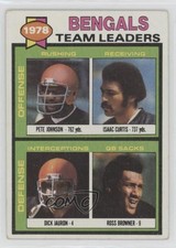 1979 Topps Team Leaders Pete Johnson Isaac Curtis Dick Jauron Ross Browner 0z0n