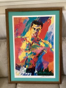 Muhammad Ali Lithograph Signed Leroy Neiman JSA Authentication 23x34