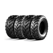 Full Set Front 25x8-12  25x10-12 Rear ATV/UTV Tires,All-Terrain Mud Tires 25...