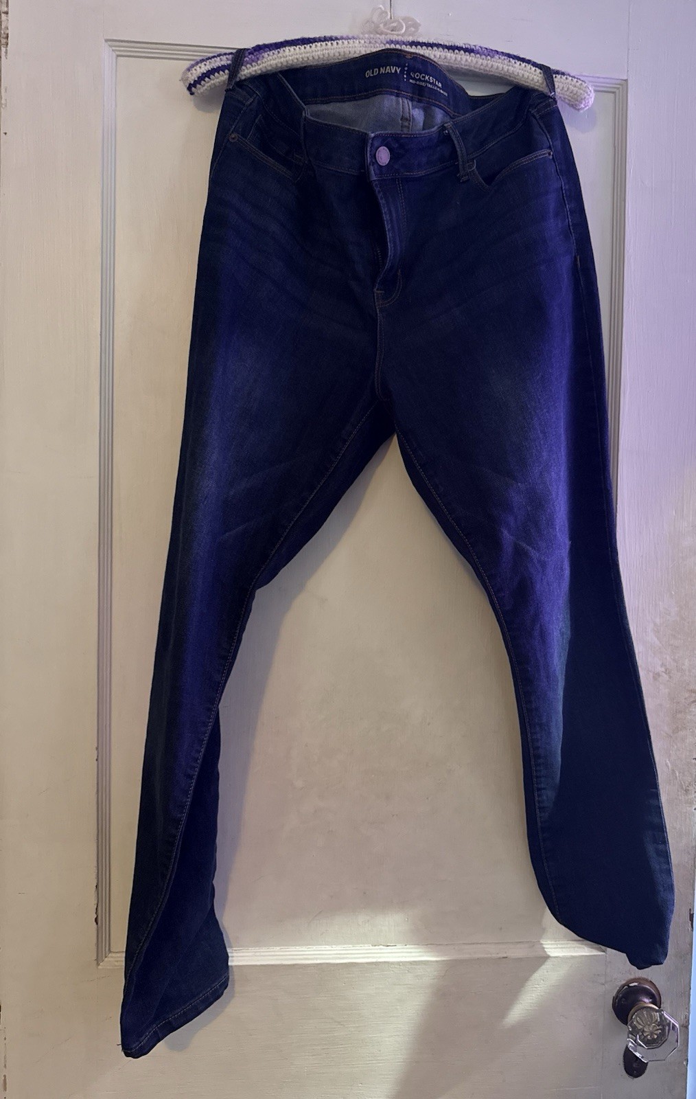 Old Navy Rockstar Women’s Jeans Size 14 Long Super Skinny Mid Rise