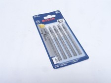 249541 New-No Box; Bosch T101D Pack-5; T-Shank Jig Saw Blades For Wood; 6 TPI