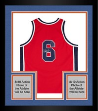 Framed Patrick Ewing Knicks Signed Mitchell & Ness '84 Team USA Authentic Jersey