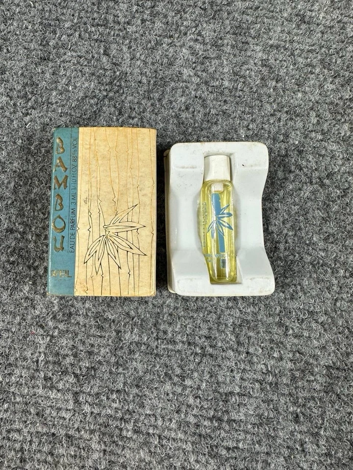 Vintage Weil Paris Bambou Perfume 3 ml Mini Eau de Parfum con Caja Francia Foto 2 de 4