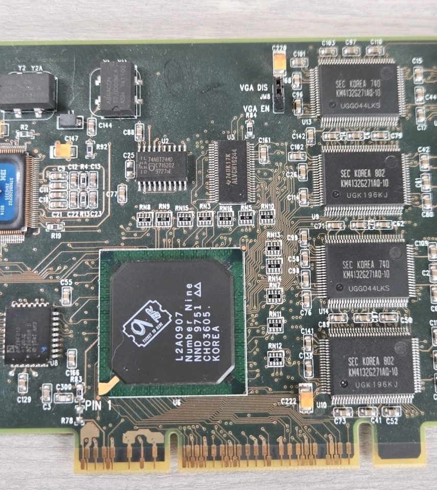 Vintage VGA Card Number Nine Revolution 3D Ticket to Ride 128 Bit 4 MB WRAM - Image 3 of 4