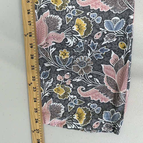 NWT Loft Pull on Pants Womens Size XL Floral Straigth Leg Pockets Lightweight - Picture 9 of 11