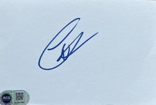 Colin Firth Signed Index Card ACG COA AG21760