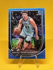 2025-2026 Bowman Basketball Tidjane Salaun BCV-169 Blue Refractor 19 /150