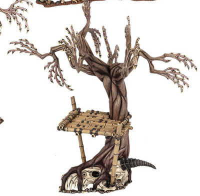 NEW Warcry: Heart Of Ghur Terrain Sprue - Tree Growing on Skull
