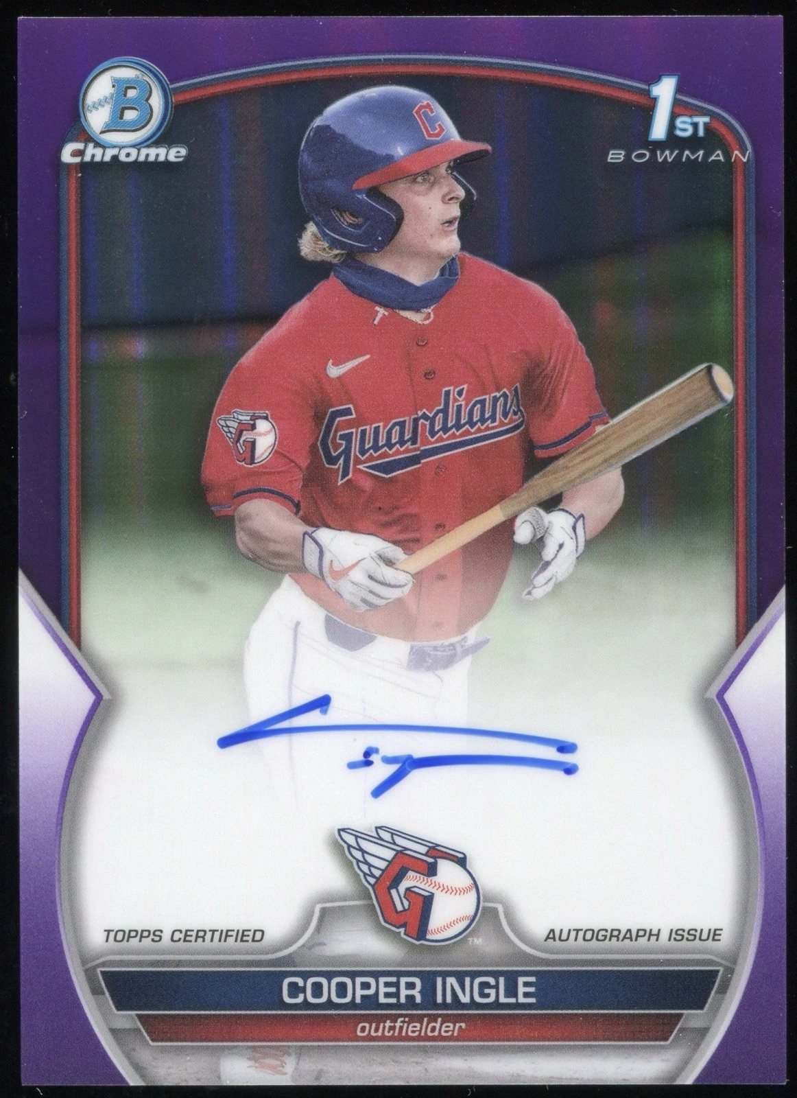 2023 Bowman Draft Chrome Cooper Ingle RC 1st Auto Purple Refractor /250 #CDA-CI
