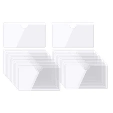 25Pcs Self-Adhesive Card Pockets 2.7"x1.5" with Top Open